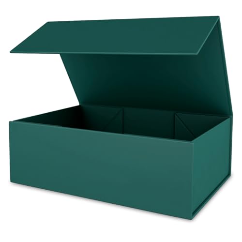 Green Gift Box 12" x 6" x 4" with Magnetic Closure Lid Gift Boxes...