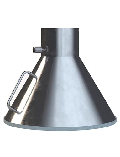 304 Stainless Steel Industrial Fume Hood - Custom Welding Smoke Collector & Ventilation Solution for Factories, Workshops(16cm)