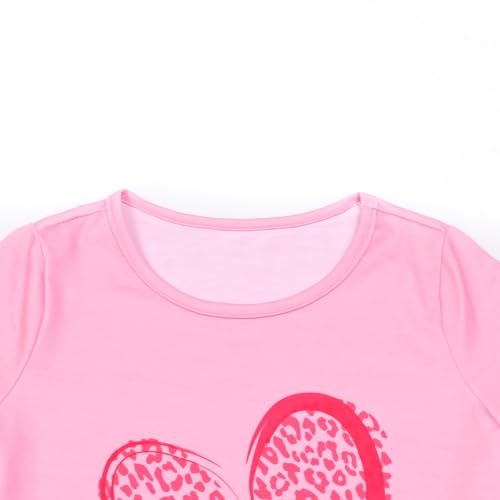 Image of Mirawise Girls 3 Pc Pajamas Sleepwear Cotton Pjs Clothes Set 4-13 Years