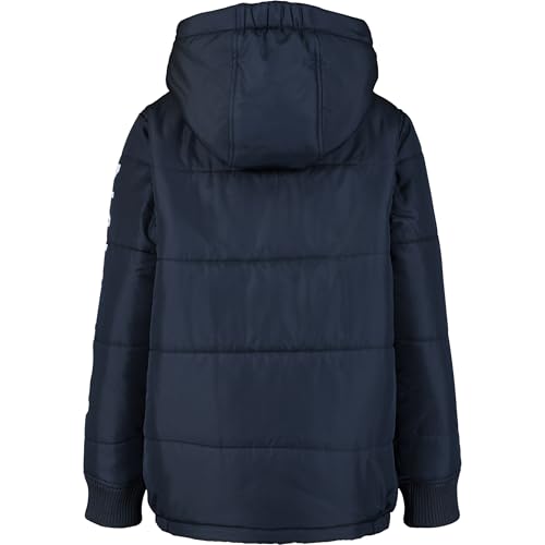 Image of Nautica Boys' Heavyweight Hooded Bubble Jacket With Polar Fleece Lining
