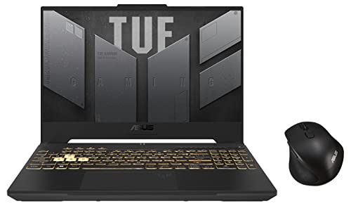Image of ASUS TUF Gaming A15 (2022), 15.6-inch (39.62 cms) FHD 144Hz, AMD Ryzen 7 6800H, RTX 3060 6GB Graphics, Gaming Laptop, FA507RM-HN089WS MW203 Wireless Silent Mouse (Black)