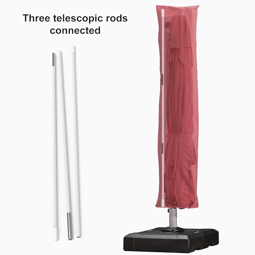 Image of PURPLE LEAF Outdoor Cantilever Umbrella Cover Easy Setup S Size Terra