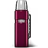 Thermos - Stainless King Raspberry Travel Flask (1.2L) - Premium Leak Proof Insulated Tea & Coffee Flask, Hot & Cold Drinks, Built-in Cup, Twist-Pour Stopper, BPA-Free, Durable Steel