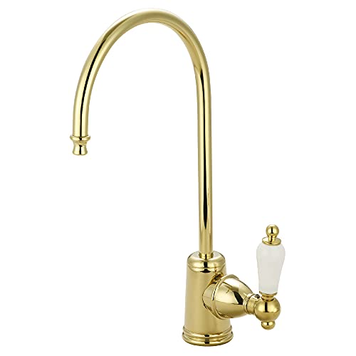 Kingston Brass Gourmetier KS7192PL Victorian Single Handle Water Filtration Faucet, Polished Brass