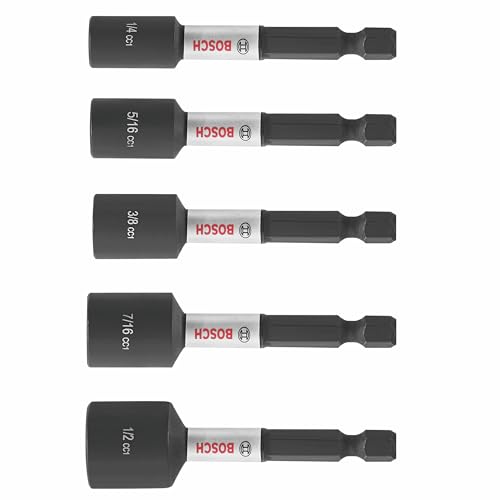 BOSCH ITDNSV205-5 pc. Driven 2-9/16 In. Impact Nutsetter Set