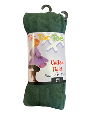 Tic Tac Toe Girls Heavy Cotton Tights Hunter