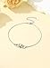 Custom4U Silver Ankle Bracelets for Her S925 Sterling Silver Infinity Heart Anklet Stylish Adjustable Foot Chain Summer Beach Vacation Jewelry Gift for Mom Women Wife