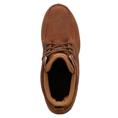 Twisted X Men's 6" Work Boot, Moc Toe Nano Toe3