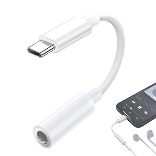 Typ-C-auf-Audio-Klinkenadapter, Typ-C-Kopfhörer-Adapter, 3,5 mm für Handy, Smartphone, Laptop, Spiel-Headset, Konferenzgespräche, Studioaufnahmen, DJ-Ausrüstung