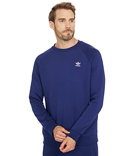 Image of adidas Originals Men's Trefoil Essentials Crew Neck, Night Sky, Small