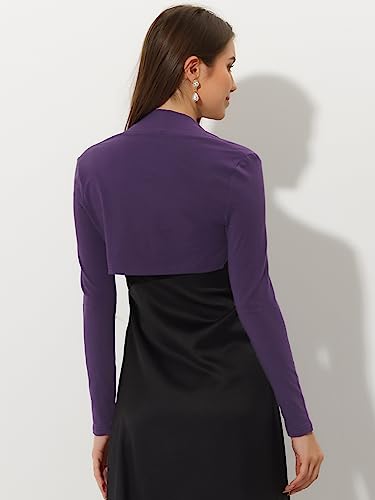 Image of Allegra K Elegant Shrugs for Women Long Sleeve Open Front Bolero Shrug