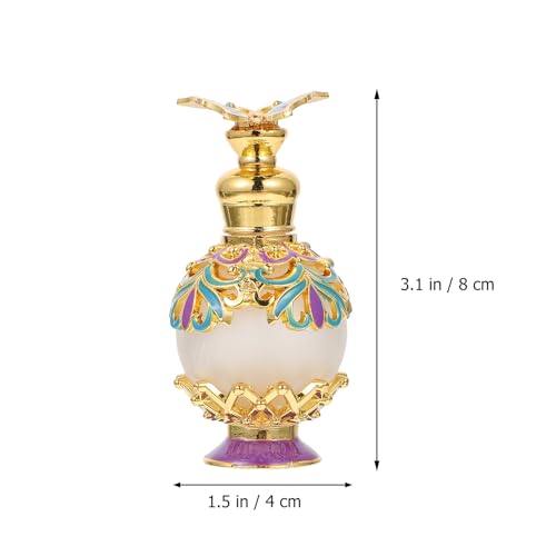 Botella de perfume vacía de 15ml de vidrio para evitar derrames de esencias árabes 3