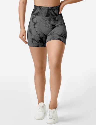 QOQ Womens Workout Biker Shorts Seamless High Waisted Tummy Control Slimming Athletic Gym Yoga Pants3