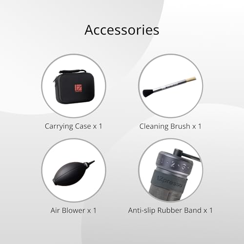 Image of 1Zpresso K-Ultra Manual Coffee Grinder Iron Gray with Carrying Case, Assembly Consistency Grind Stainless Steel Conical Burr, Foldable Handle, Numerical External Adjustable Setting, All-Round Grinder