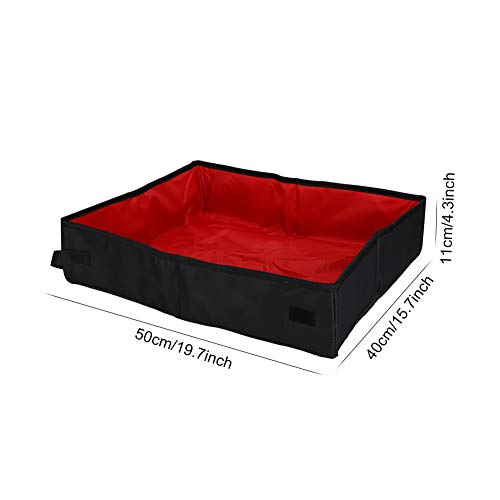 Arenero plegable semi cerrado para gato 50x40x11 cm miniatura 5