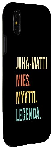 Image of iPhone X /XS Funny Finnish First Name Design - Juha-Matti Case