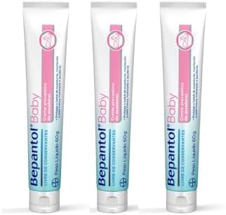 Kit com 3 Cremes Pomada de Assadura 60gr Cada - Bepantol