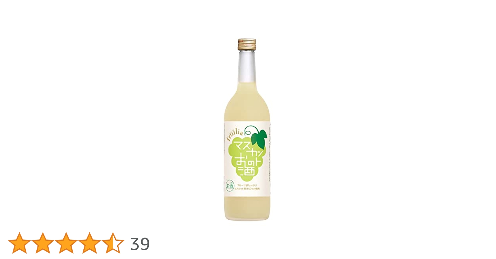 中埜酒造 フルリア みかん ぶどう マスカット 7本 リキュール 720ml Amazon.co.jp: 中埜酒造 國盛 フルリア マスカットのお酒720ml