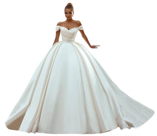 Sukleet Women's Princess Wedding Dresses for Bride 2026 Vintage Wedding Dress Ball Gown Bridal Dress