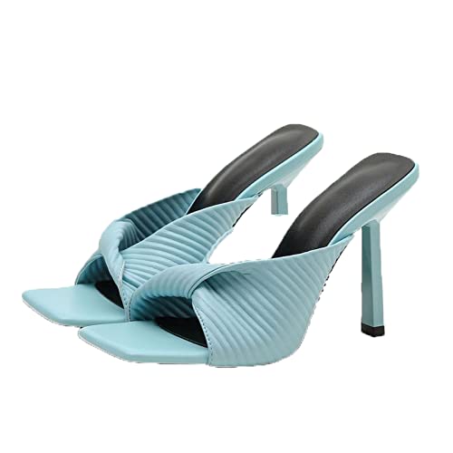 Sandales pour les femmes nu-pieds d'été couleur solide et chic