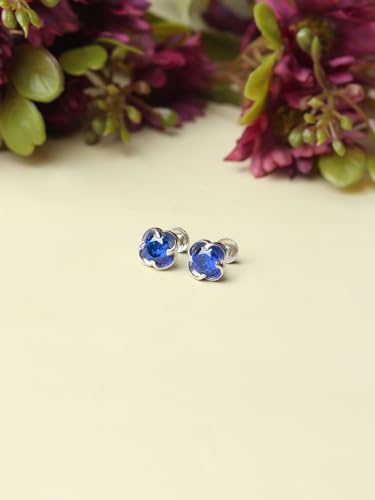 Puces d'oreilles argent pur et oxyde de zirconium pour le quotidien