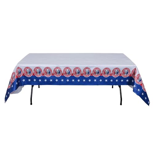Image of Boy Scouts of America Eagle Scout Stars Table Cover 108 inch x 54 inch