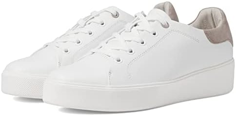 Naturalizer Womens Morrison2.0 Lace Up Fashion Casual Sneaker White Leather Grey Suede 7 M | Image 3