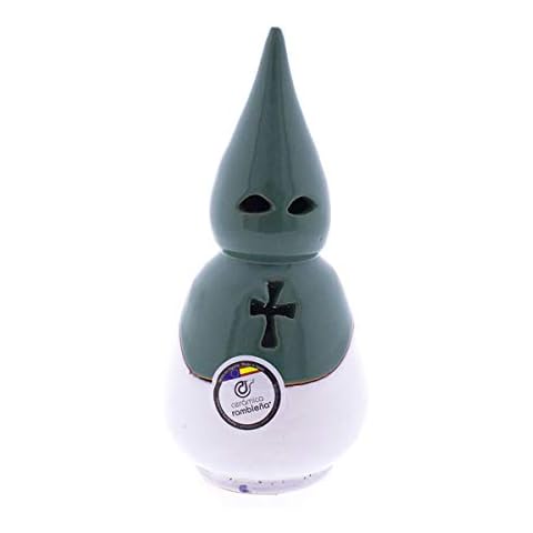 CERÁMICA RAMBLEÑA Incensario Nazareno Blanco-Verde Cover