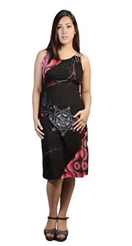 TATTOPANI Vestido Negro de Tirantes Cover