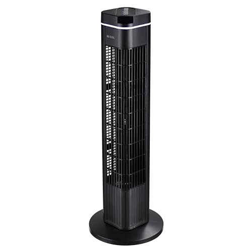 Be Cool Turmventilator 73 cm mit Fernbedienung | 3 Geschwindigkeitsstufen | 3 Windmodi | Timer bis 8...