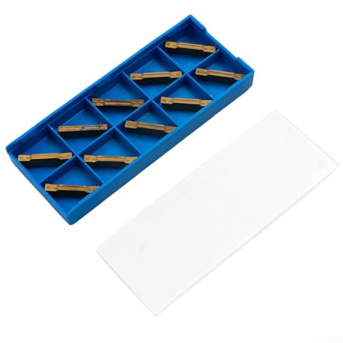 10 Pack For MGMN300-M NC3020 CNC Lathe Carbide Insert ?3.0mm Grooving Cutting Tool For MGEHR Holder, Steel Copper Aluminum Wood Plastic