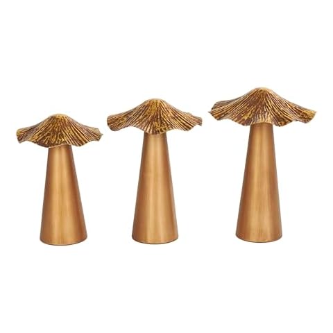Deco 79 Metal Mushroom Sculpture Set Cover