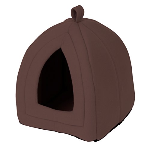 TLW direkt Gatto Canile Gatto Tunnel morbido con grotta Gatto Letto Leo Marrone dimensioni 40 x 35 x 35 cm