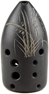 Professional Chinese Flute Xun Instrument Ceramic Ocarina Ancient Xun Ten Holes G key (Orchid)