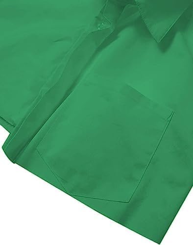 Remidoo Women's Casual Striped Cropped Button Down Shirt Long Sleeve Crop Top - Image 5