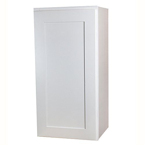 9" x 36" White Shaker Wall Cabinet