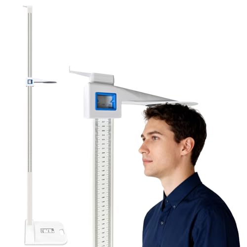 Medical Height Measurement for Wall Aluminum Alloy Lightweight Stadiometer Height Rod 73-210 cm for All Ages 5-Section Telescopic Height Rod for Home Gym Fitness Centers Office Examination Kids