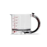 Dreamfarm Upcup All-in-1 Adjustable Measuring Cup, Metric & Imperial Measurements up to 1 Cup - Black/Clear