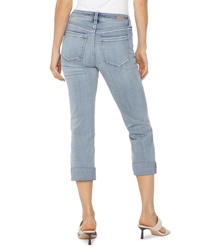 Liverpool Men's Charlie Crop Wide Rolled Cuff Jean 24in Inseam2