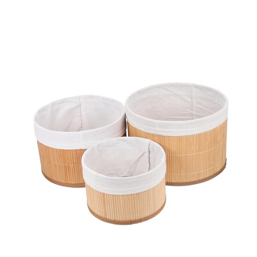 Angoily 3Pcs Woven Storage Baskets Multi Function Desk Organizer for Home Office Stylish Household Accessory for Fruits Vegetables and More