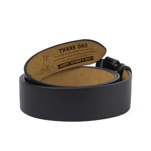 Personalized Gifts for Dad Husband - Personalized Belts for Men with Name Engraving，Custom Leather Belt for Men