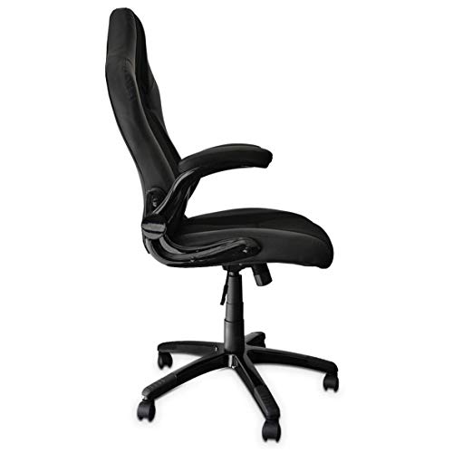 triton R9 Sedia Gaming Chair Ergonomica, Finta Pelle, Nero, M - Sedia gaming - Immagine 3