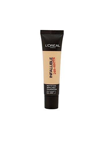 2 x L'Oreal Paris Infallible 24H Matte Foundation 35ml - 22 Radiant Beige