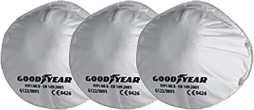 Goodyear Mascherina Protettiva Ffp1 Tre Pezzi Bianca Mod. G122/In91 Lavoro
