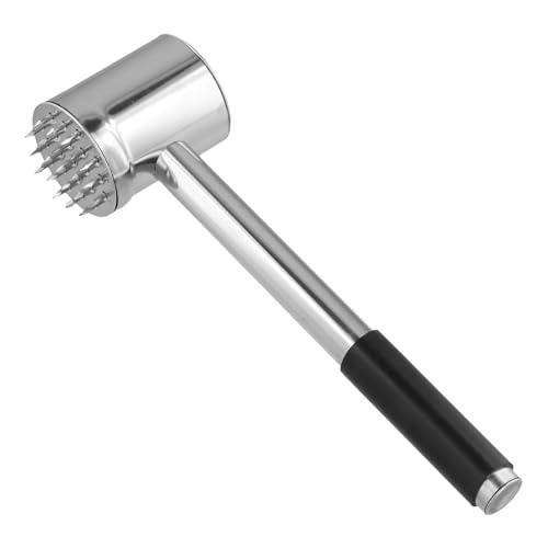 Ablandador de Carne, Martillo para Carne de Acero Inoxidable, Doble Cara, Apto para Lavavajillas, para Filetes, Chuletas, Pollo y Más