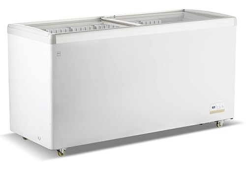 METRO Professional Vetrina Congelatore a Pozzetto GICC1466, 447L, 7 Cestelli, 4 Ruote