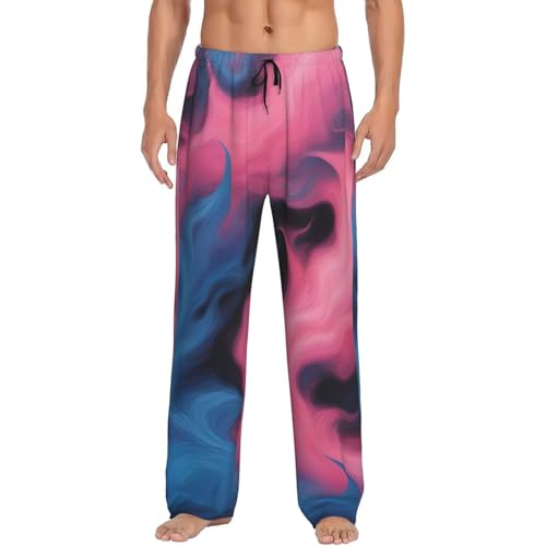 Pyjama homme imprimé feu bleu pour vos moments de détente à la maison