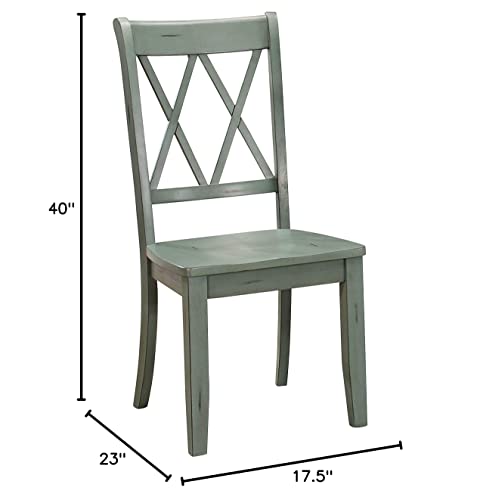 Homelegance Dining Chair (Set Of 2), Teal #TOP5