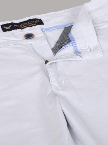 Image of Majestic Man Premium Cotton Slub Slim Fit Comfortable Solid Stylish Trousers