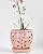 vensovo 5 Inch Ceramic Orchid Pots with Holes and Saucers - 1 Pcs Small Ceramic Orchid Planter Pots for Repotting, Plant Garden Pots for Orchid Indoor and Outdoor Promotes Air Circulation